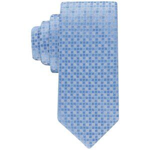 Calvin Klein Men’s Scout Check Tie – Medium Blue, One Size, NWT